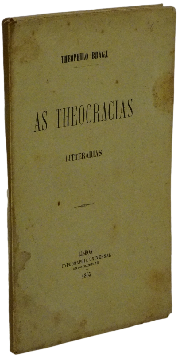 Teocracias literárias (As) — Teófilo Braga