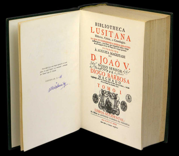Biblioteca Lusitana - Diogo Barbosa Machado