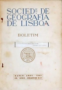 Livro - BOLETIM DA SOCIEDADE DE GEOGRAFIA DE LISBOA (Série 59ª - Nº3-4)