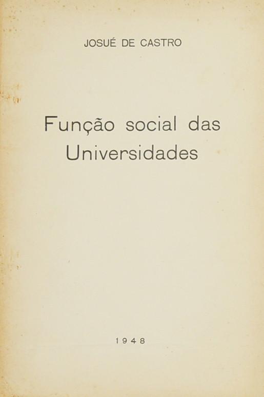 Livro - FUNÇÃO SOCIAL DAS UNIVERSIDADES
