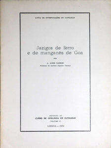 Livro - JAZIGOS DE FERRO E DE MANGANÊS EM GOA