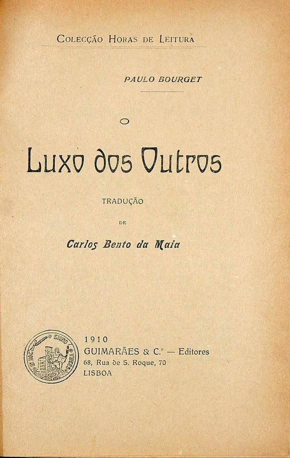 Livro - LUXO DOS OUTROS (O) & ÁGUA PROFUNDA (A)