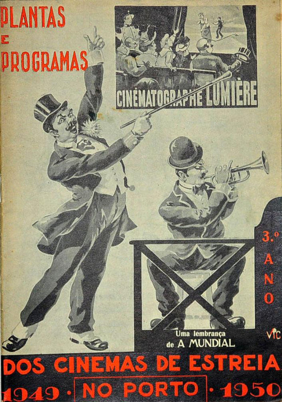 Livro - PLANTAS E PROGRAMAS DOS CINEMAS DE ESTREIA NO PORTO 1949/1950