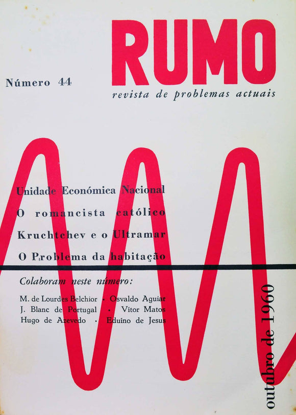 Livro - RUMO (nº 44 De Outubro De 1960)
