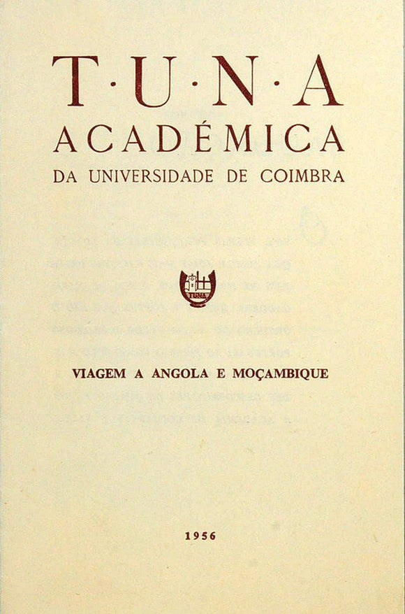 Livro - TUNA ACADÉMICA DA UNIVERSIDADE DE COIMBRA