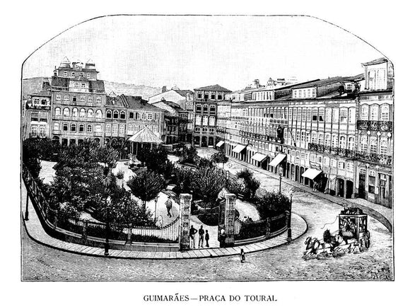 Reprodução De Gravura - (GUIMARAES) Praça-do-Toural