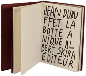 Botte à nique (La) — Jean Dubuffet Livro Loja da In-Libris   