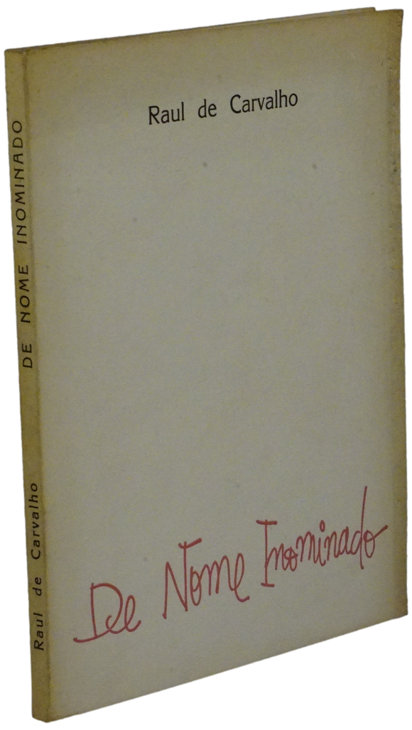 De nome inominado — Raul de Carvalho Livro Loja da In-Libris   