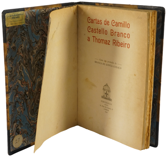 Cartas de Camilo Castelo Branco a Tomás Ribeiro