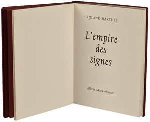 Empire des signes (L’) — Roland Barthes Livro Loja da In-Libris   