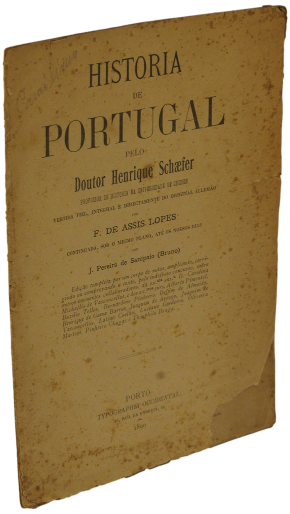 História de Portugal pelo doutor Henrique Schæfer
