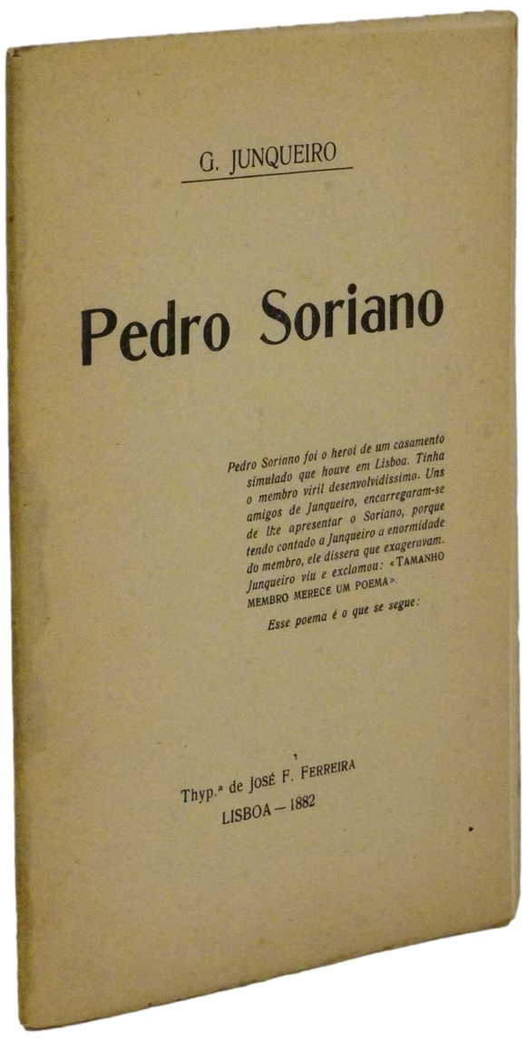 Pedro Soriano — Guerra Junqueiro Livro Loja da In-Libris   