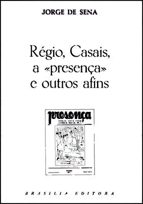 Régio Casais a Presença e outros afins — Jorge de Sena Livro Loja da In-Libris   