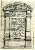 Regras das cinco ordens de arquitectura — Vinhola - 1787