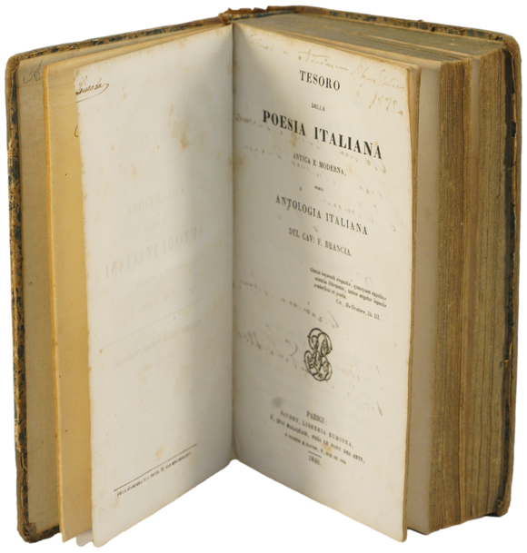 Tesoro della poesia italiana — Assinatura de Camilo