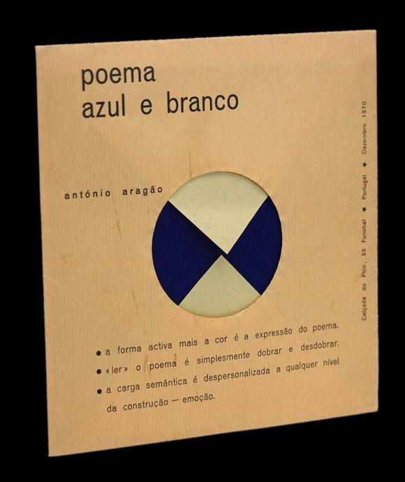 Poema azul e branco — António Aragão Livro Loja da In-Libris   