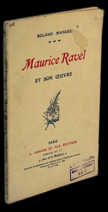 MAURICE RAVEL ET SON OEUVRE - Loja da In-Libris