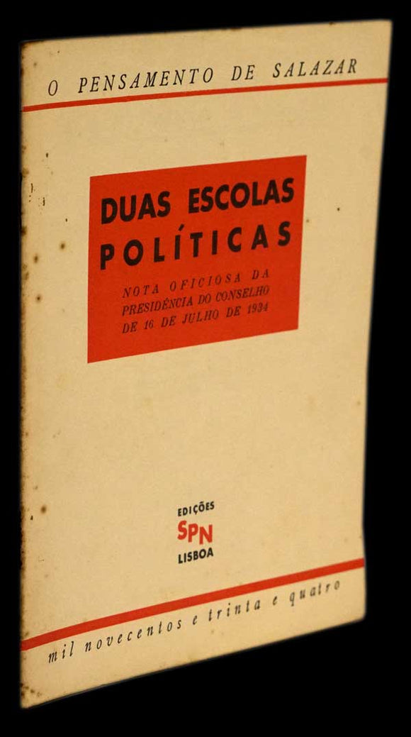 DUAS ESCOLAS POLÍTICAS - Loja da In-Libris