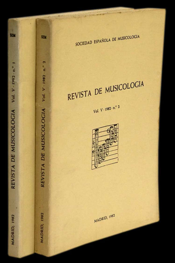 Revista de musicologia (VOL. V Nº 1 e 2) - Loja da In-Libris