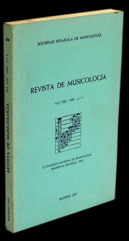 Revista de musicologia (VOL. VIII Nº 1) - Loja da In-Libris