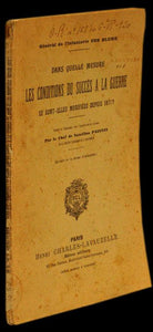 DANS QUELLE MESURE LES CONDITIONS DU SUCCÈS A LA GUERRE SE SONT-ELLES MODIFIÉES DEPUIS 1871? Livro Loja da In-Libris   