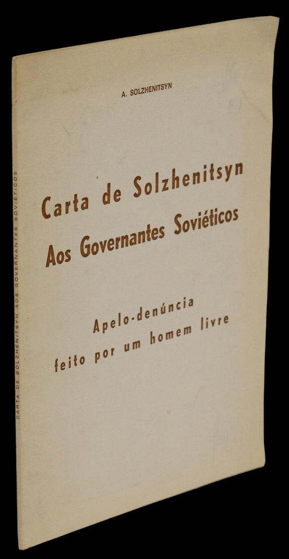 Carta de Solzhenitsyn aos governantes soviéticos Livro Loja da In-Libris   