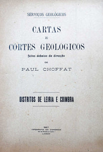 CARTAS E CORTES GEOLÓGICOS (Distritos de Leiria e Coimbra) - Loja da In-Libris