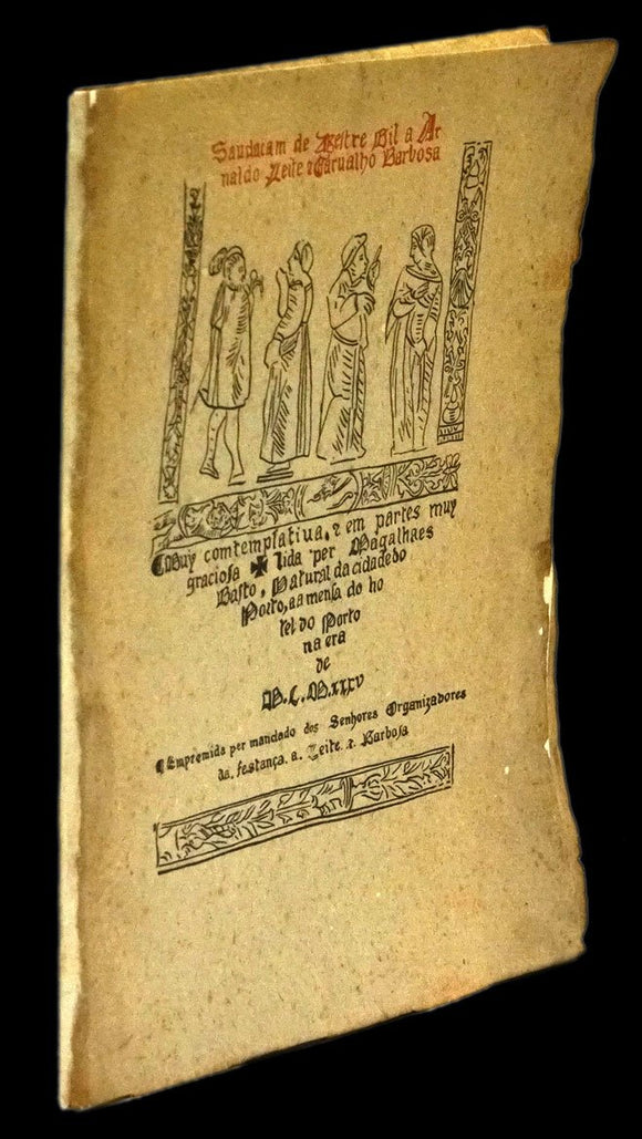 Saudação de mestre Gil A Arnaldo Leite e Carvalho Barbosa Livro Loja da In-Libris   