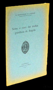 Sobre o ouro das rochas graníticas de Angola Livro Loja da In-Libris   