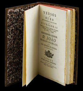 Versos de ouro que vulgarmente andam em nome de Pitágoras Livro Loja da In-Libris   
