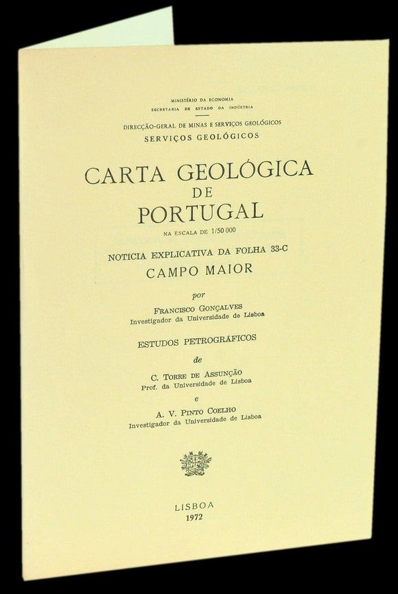 CARTA GEOLÓGICA DE PORTUGAL (CAMPO MAIOR)