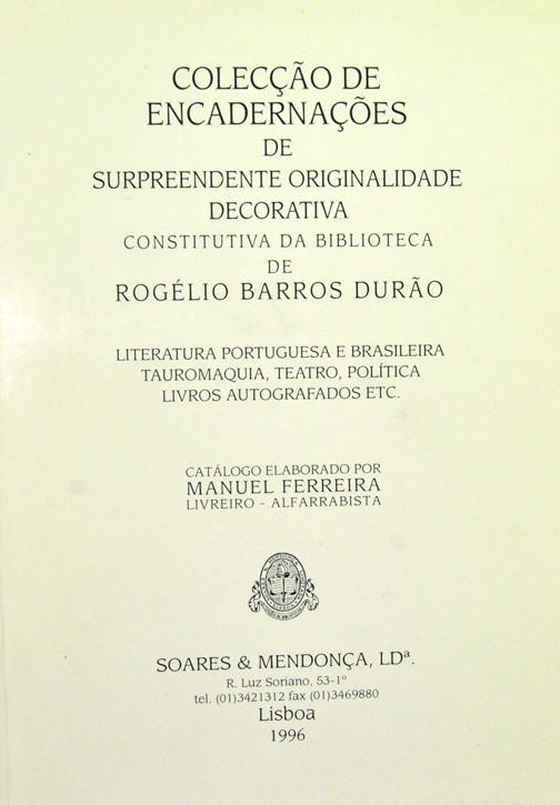 Livro - BIBLIOTECA DE ROGÉLIO BARROS DURÃO