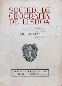 Livro - BOLETIM DA SOCIEDADE DE GEOGRAFIA DE LISBOA (Série 71ª - Nº 1-3)
