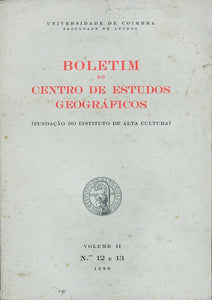 Livro - BOLETIM DO CENTRO DE ESTUDOS GEOGRÁFICOS (Vol. II Nº 12 E 13)