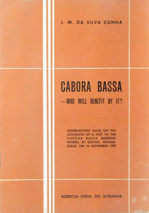 Livro - CABORA BASSA — WHO WILL BENEFIT WITH IT?