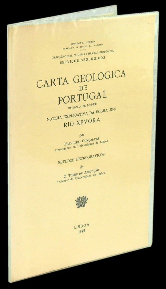 Livro - CARTA GEOLÓGICA DE PORTUGAL (RIO XÉVORA)