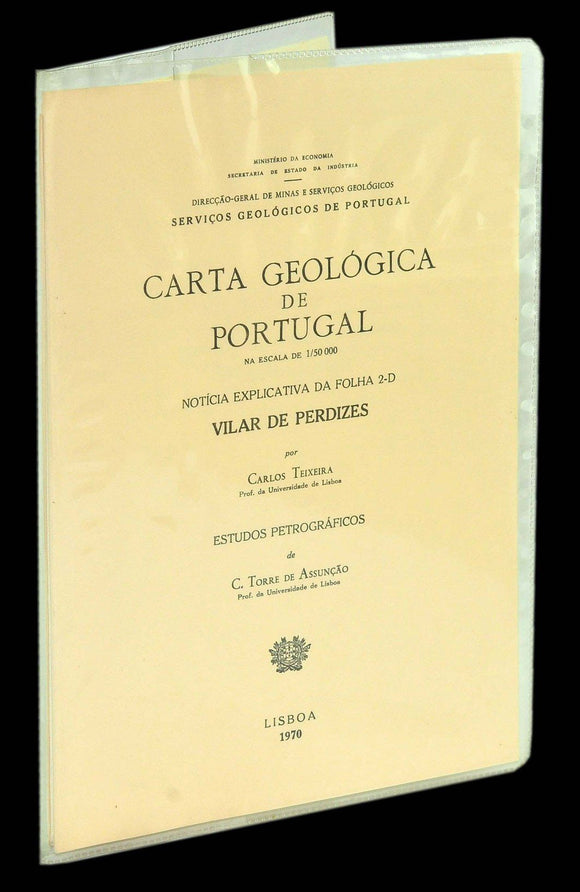 Livro - CARTA GEOLÓGICA DE PORTUGAL (VILAR DE PERDIZES)