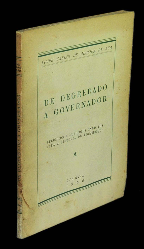 Livro - DE DEGREDADO A GOVERNADOR
