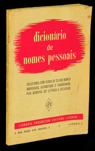 Livro - DICIONÁRIO DE NOMES PESSOAIS