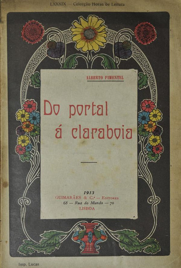 DO PORTAL Á CLARABOIA Livro ********************   