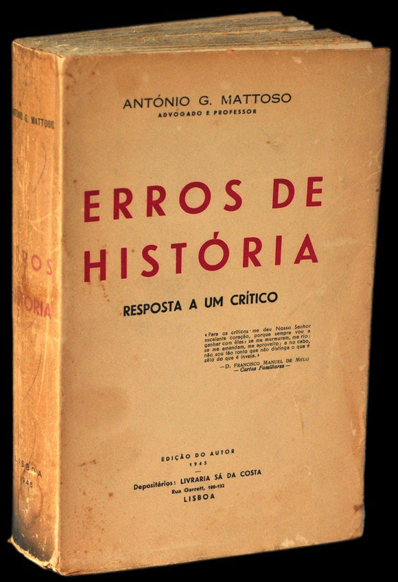 Livro - ERROS DE HISTÓRIA
