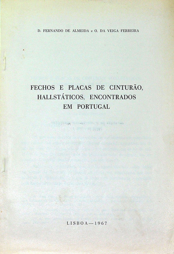 Livro - FECHOS E PLACAS DE CINTURÃO, HALLSTÁTICOS, ENCONTRADOS EM PORTUGAL