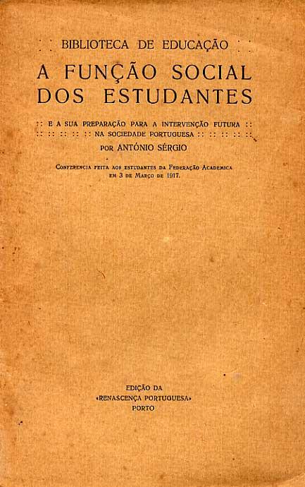 Livro - FUNÇAO SOCIAL DOS ESTUDANTES (A)