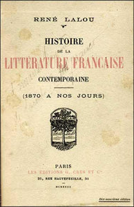 Livro - HISTOIRE DE LA LITTÉRATURE FRANÇAISE CONTEMPORAINE