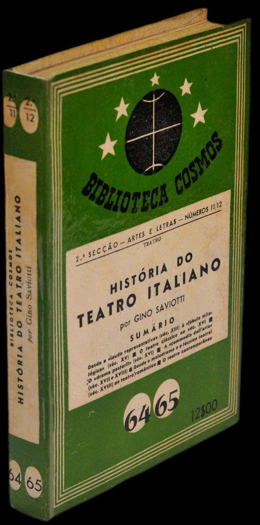 Livro - HISTÓRIA DO TEATRO ITALIANO