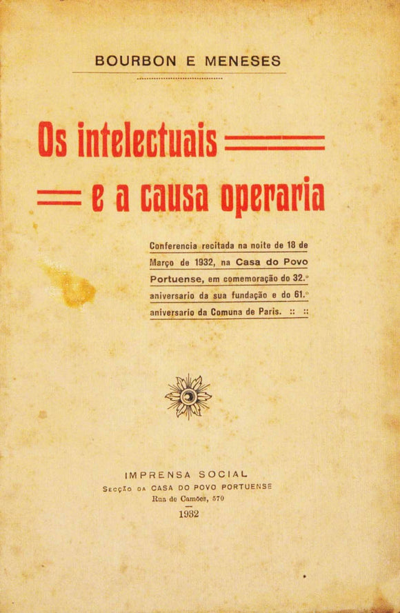Livro - INTELECTUAIS E A CAUSA OPERÁRIA (OS)