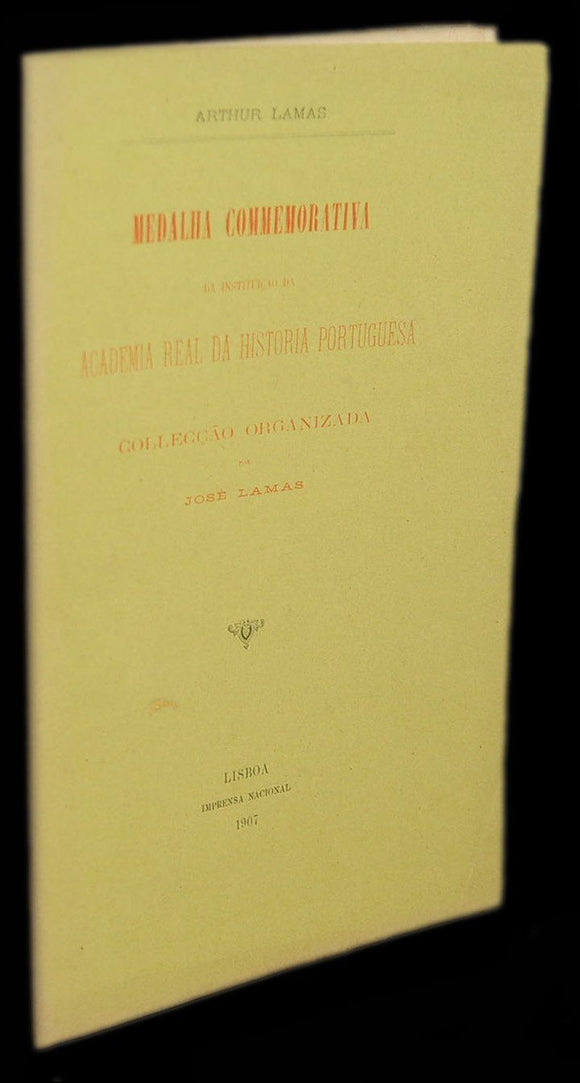 Livro - MEDALHA COMEMORATIVA DA INSTITUIÇÃO DA ACADEMIA REAL DA HISTÓRIA PORTUGUESA