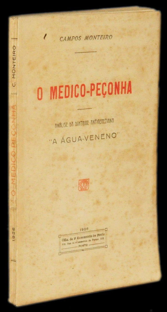Livro - MEDICO PEÇONHA (O)