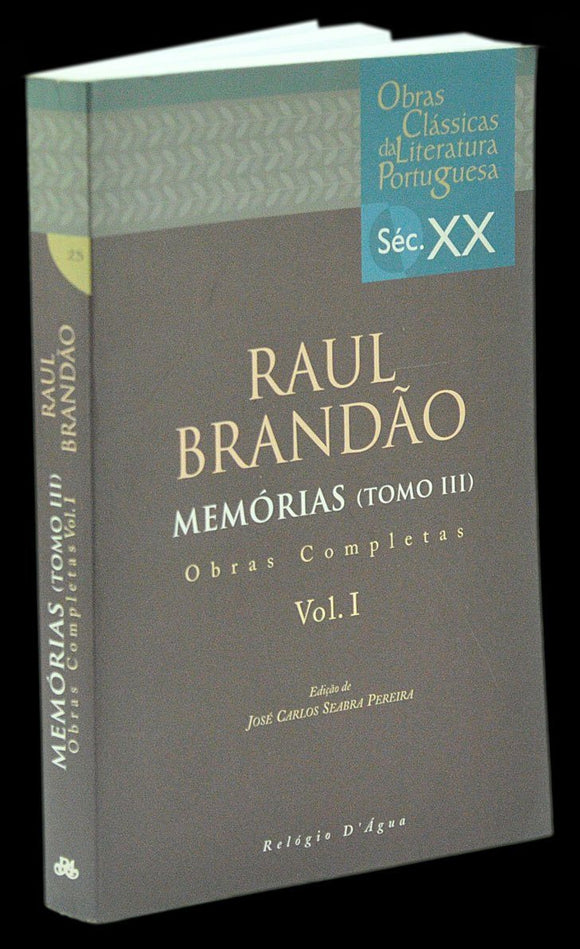 Livro - MEMÓRIAS (Raul Brandão) (Tomo III)