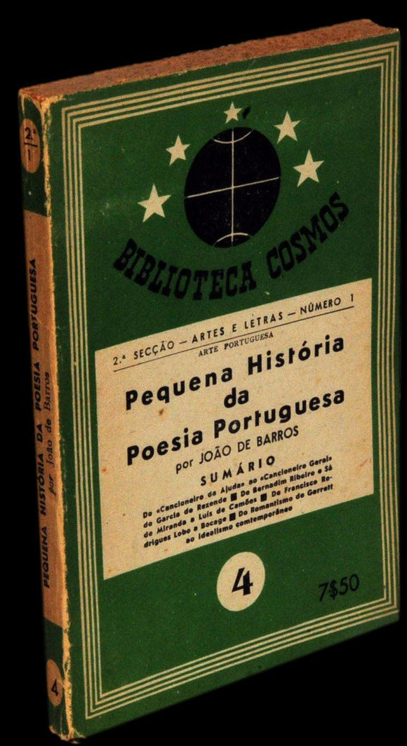 Livro - PEQUENA HISTÓRIA DA POESIA PORTUGUESA